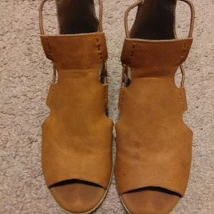 Girls open toe booties